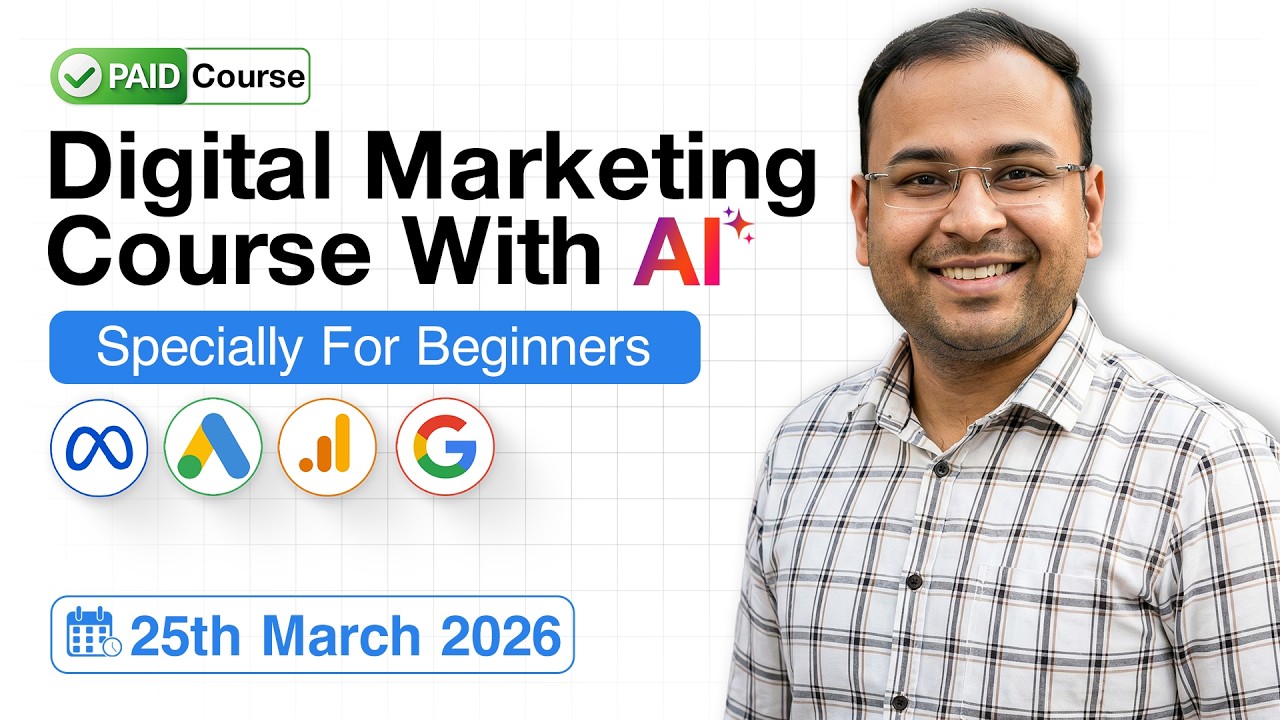 New Batch Starting - Digital Marketing Course with AI for beginners