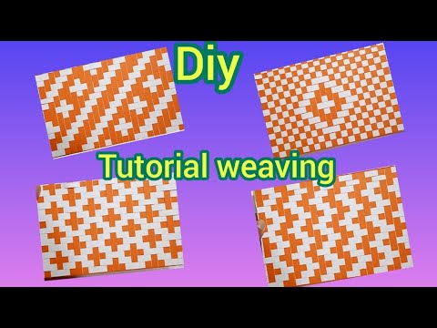 Paper weaving tutorial step by step / weaving parttern/ weaving styles / paper weaving.
