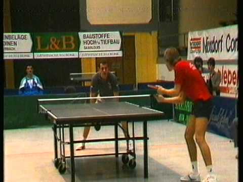 Zs.-G. Böhm vs. Mikael Appelgren 2:1 Tischtennis Bundesliga 1986