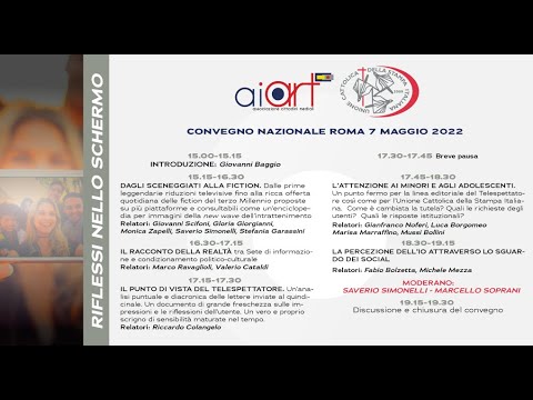 Convegno Nazionale AIART "Riflessi nello schermo" I Parte