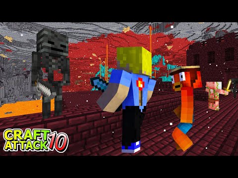 The entire Nether hates Trymacs! Emergency Response! - Minecraft Craft Attack 10 #17