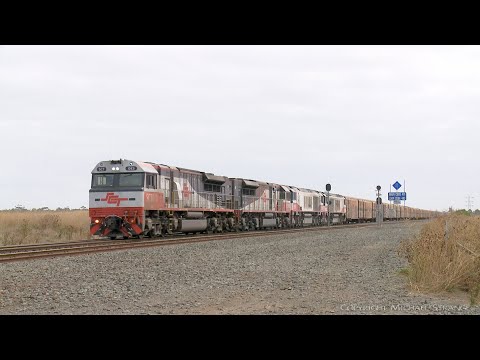 SCT 1PM9 Mixed Freight & Steel Train (18/3/2022) - PoathTV Australian Railways