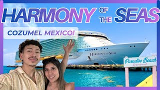 Cozumel, Mexico Cruise Vlog!🛳|Aboard Harmony Of The Seas🌴| FUN DAY At Paradise Beach! 🌊 