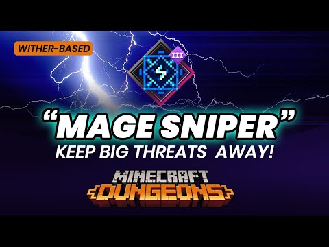 "MAGE SNIPER" - Wither Armor-based Lightning Soul Build | Minecraft Dungeons