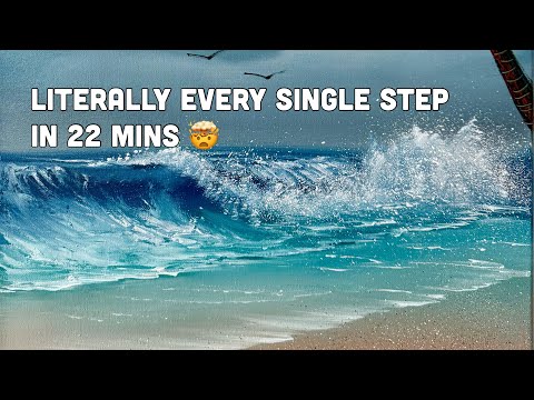 “Literally EVERY SINGLE STEP’” Seascape Tutorial in 22 mins with PaintWithJosh