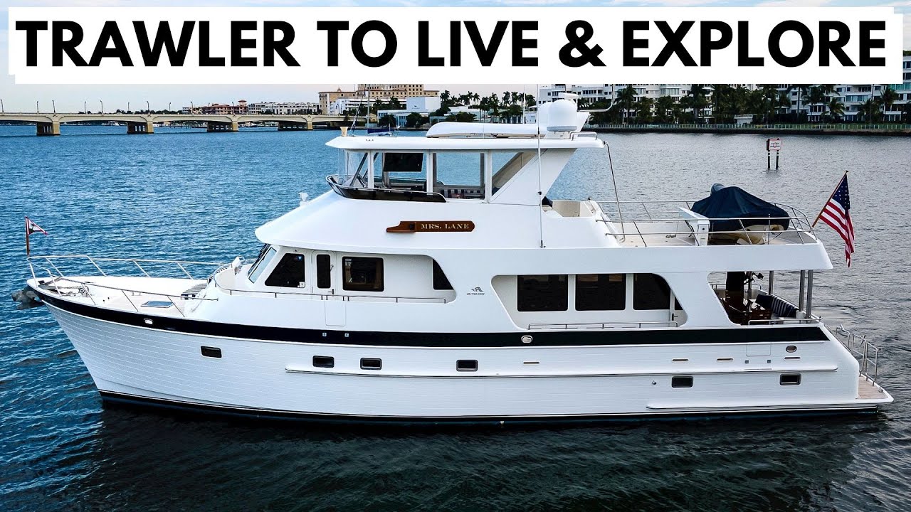OUTER REEF 650 Long Range Cruiser / Liveaboard Trawler Yacht Tour