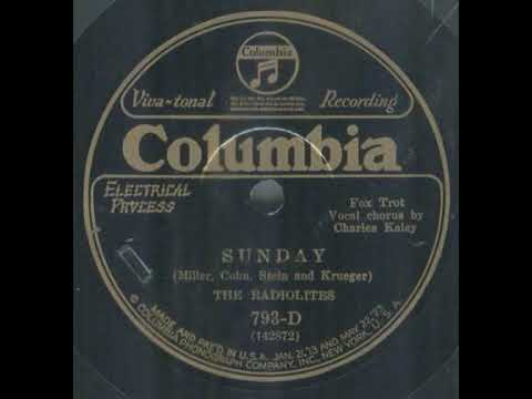 The Radiolites "Sunday" (1926) Columbia 793-D