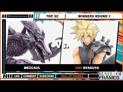 Hall of Frames - TOP 32 -  Mezcaul (Ridley) VS Byakuya (Cloud) - Super Smash Bros. Ultimate - SSBU