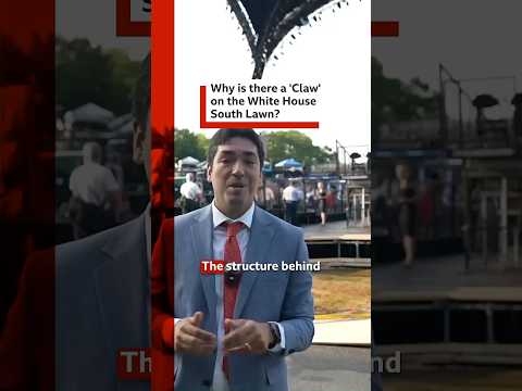 Why is there a 'claw' on the White House lawn? #UFC #MMA #BBCNews
