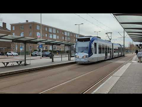 HTM GTL en RandstadRail trams in Den Haag Leyenburg