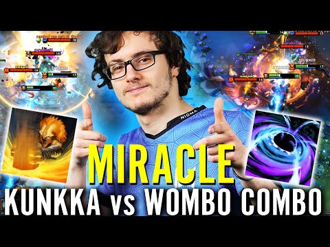 Can MIRACLE Kunkka Survire WOMBO COMBO!!?  EPIC M-god Mid Hardest Game EVER  Dota 2 Pro Gameplay