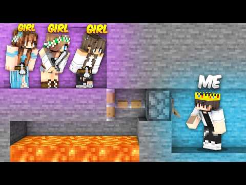 Minecraft Manhunt (1v3) BOYS vs GIRLS *REMATCH*