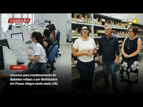 Vídeo: Insumos para monitoramento de diabetes voltam a ser distribuídos em Pouso Alegre nesta sexta (28).