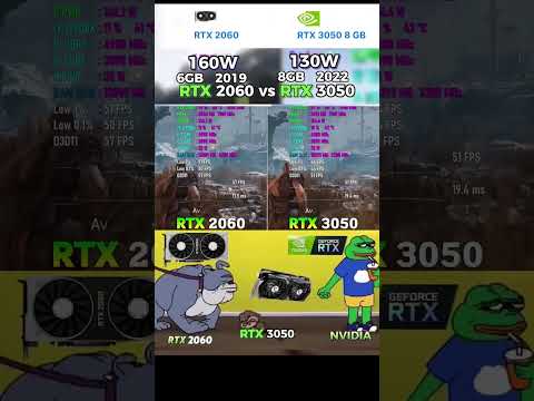 Rtx 2060 vs Rtx 3050 #nvidia #gaming #gamingcomputer
