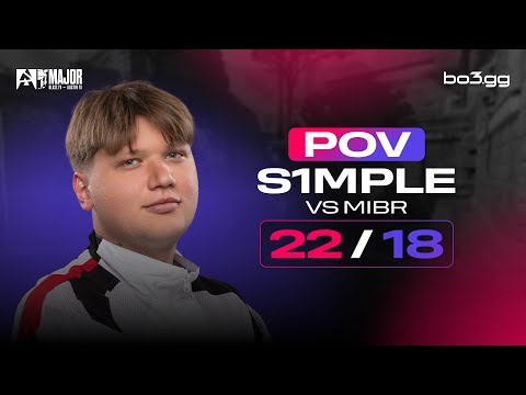 S1MPLE IS GOING TO MAIN STAGE OF THE MAJOR! POV S1MPLE VS MIBR on the Austin Major 2025 (ANCIENT)