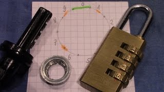 (picking 242) Instructions on decoding combination locks with false gates; sample: AMIG 4 wheels