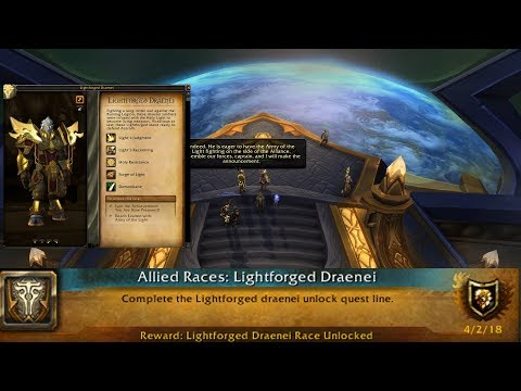 WoW: Battle for the Azeroth - Story part 2 - Alliance of Lightforged Draenei ► 1080p 60fps - No comm