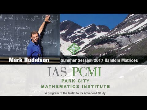 Mark Rudelson (1.1) Delocalization of the eigenvectors of random matrices, part 1.1