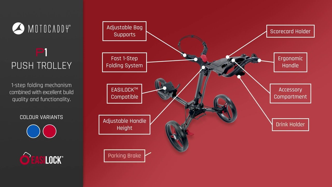 Video: Motocaddy P1 Push Trolley
