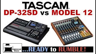 Video thumbnail for Tascam DP-32SD Digital Portastudio vs Tascam MODEL 12 by Powercoat Music