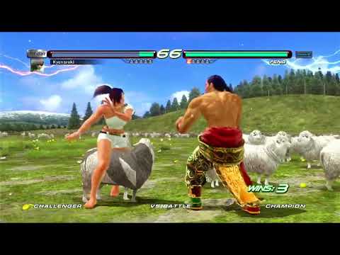 Tekken 6 Feng Destroys Christie(barefoot)