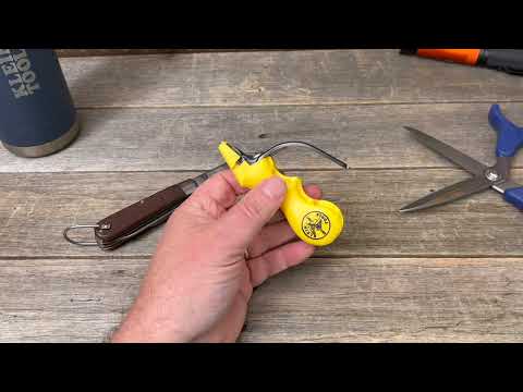 How to use the Klein knife and scissor sharpener