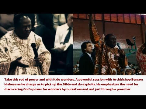Benson Idahosa: Take this rod of power and do wonders 🙇🏿‍♂️#video #fyp #viral #viralvideo