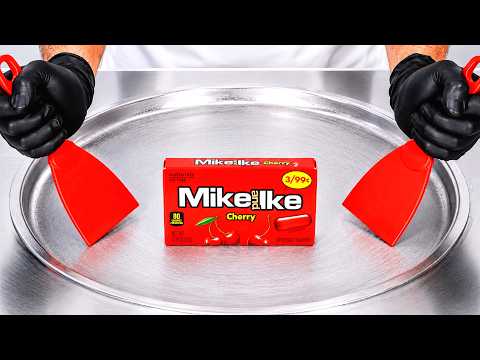 Mike And Ike - Cherry - Ice Cream Rolls | ASMR