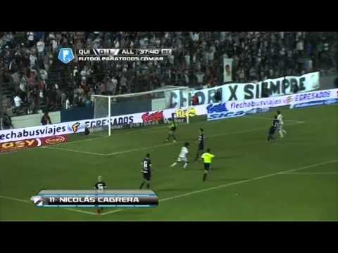Gol Nicolás Cabrera Quilmes 0-2 All Boys