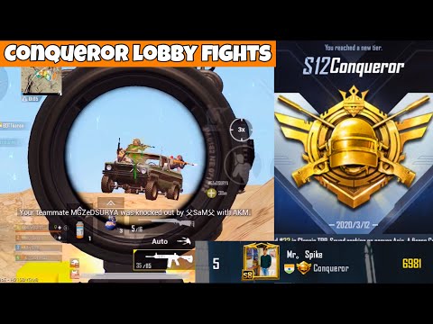 Asia #5 Conqueror Lobby Fights in Miramar | PUBG Mobile | Mr Spike