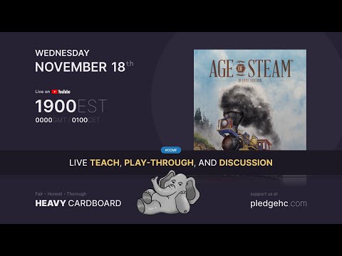 Age of Steam: Southern China 4p Teaching, Play-through, & Round table by Heavy Cardboard