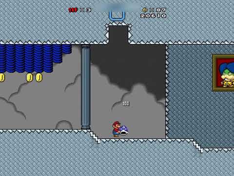 Super Mario Bros. X (SMBX) Custom Level - Ludwigs Sky Stronghold