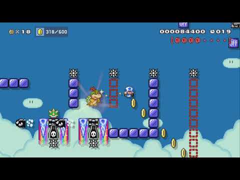 Spectacular Sky Keep Run 4 [40s] by ZanderLVP - Super Mario Maker 2 - No Commentary 1by
