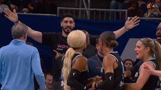 Enes Kanter EJECTED from WNBA game after getting into it with Natasha Cloud