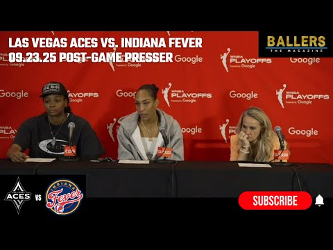 A'ja Wilson, NaLyssa Smith, HC Becky Hammon: Las Vegas Aces Postgame Presser | vs. Fever | 09.23.25