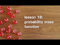 PB18 Probability Mass Function