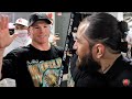 CANELO ÁLVAREZ EMBRACES JORGE MASVIDAL AFTER YILDIRIM BEATDOWN