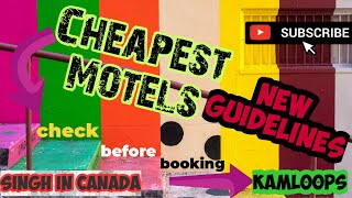 Cheapest motels for quarantine in Kamloops| How to book one | What not to do |