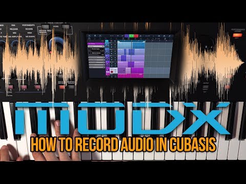 How I SEQUENCE and RECORD my MODX as AUDIO- Yamaha MODX/MONTAGE with Cubasis