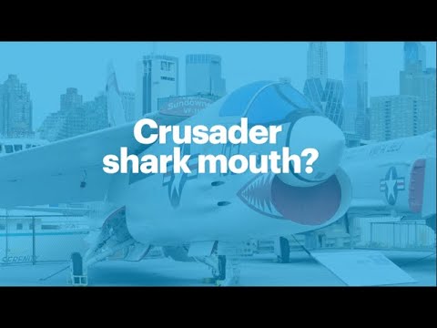 Why does the Vought(F8U) F-8K Crusader have a shark mouth?