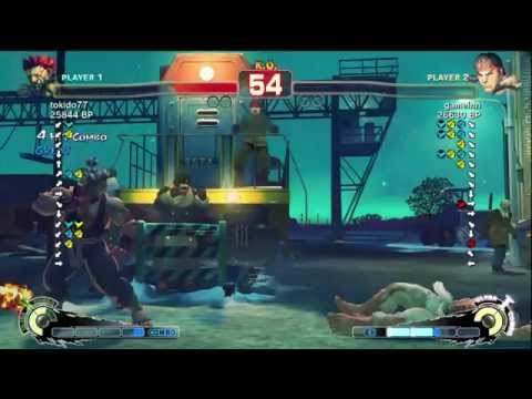 Daigo Umehara Ryu vs Tokido Gouki 3 4 SSF4 Japanese Online Ranked Matches   TRUE HD