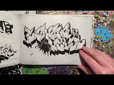 German Graffiti Blackbook Flipthrough - Schwarz auf Weiss Part 2