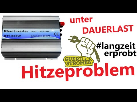 #Hitzeproblem grid tie Wechselrichter Inverter Chinakracher Solarstrom einspeisen Balkonkraftwerk
