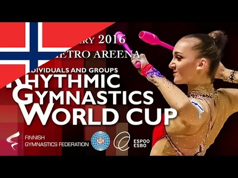 Emilie HOLTE Ribbon Qualify Rhythmic Gymnastics World Cup 2016 Espoo