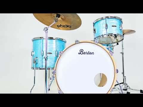 Barton Studio Custom 14X5 Birch Snare Drum - Sky Blue Oyster image 6