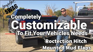Customizable Mud Flaps - Roctection Hitch Mounted Mud Flaps