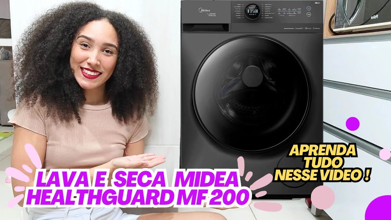 Miniatura da avaliação em vídeo de Lava e Seca Midea Titanium Slim Conectada 11,5kg