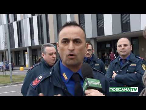 2017-03-02 PRATO - INCENDIATO UN BAGNO DELL'OSPEDALE, FERMATO UN UOMO