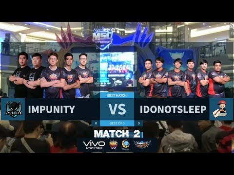 IDONOTSLEEP VS IMPUNITY Match 2 Best of 3 - Mobile Legends MSC Grand Finals