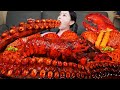 Mukbang ASMR Giant OCTOPUS LEG Lobster Spicy Seafood Stir Fried Jjamppong Noodle Recipe Ssoyoung